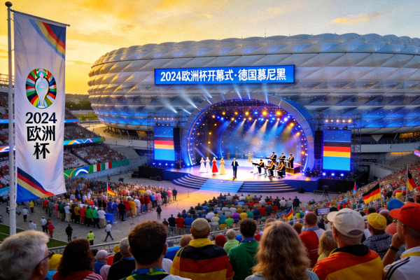 2024欧洲杯开幕式在德国慕尼黑安联球场举行